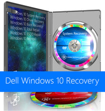 Load image into Gallery viewer, Dell Windows 10 System Recovery Reinstall Restore Boot Disc DVD USB
