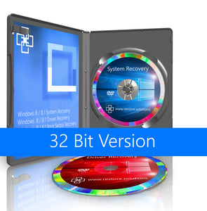 Toshiba Windows 8 / 8.1 Recovery Reinstall Repair 64 Bit Boot DVD