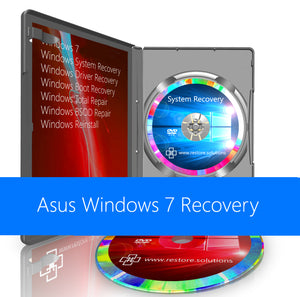 Asus Windows 7 System Recovery Restore Reinstall Boot Disc DVD USB