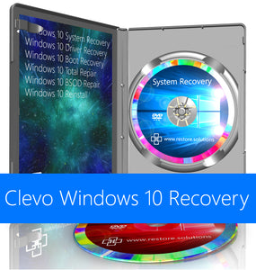 Clevo Windows 10 System Recovery Reinstall Restore Boot Disc DVD USB