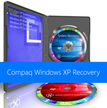Load image into Gallery viewer, Compaq Windows XP System Recovery Restore Reinstall Boot Disc SP3 DVD USB
