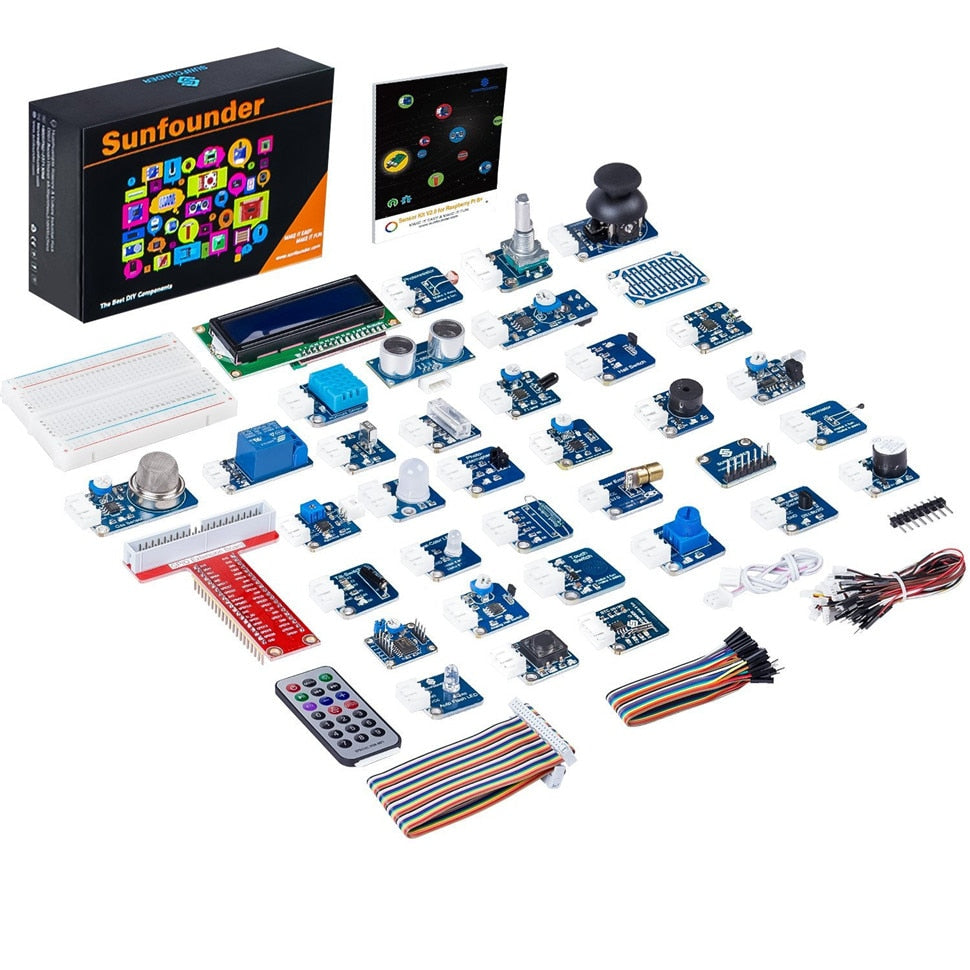 SunFounder 37 Modules in 1 BOX  Sensor Kit V2.0 for Raspberry Pi 4B 3B+ 3B 2B B+ RPi 1 Model B+ Starter Kit