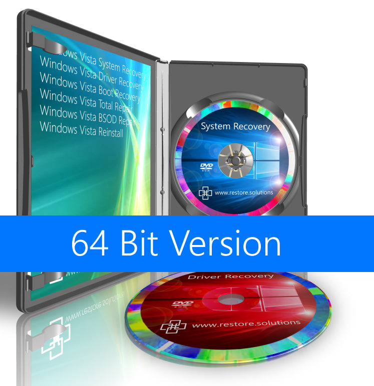 HP Windows Vista System Recovery Restore Reinstall Boot Disc DVD USB